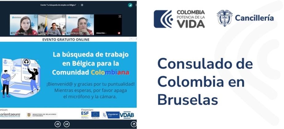 Connacionales participaron de la charla búsqueda de trabajo en Bélgica para la comunidad colombiana 