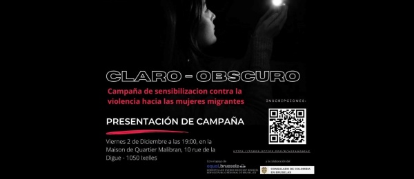 Consulado de Colombia en Bruselas invita a la sesión de cierre de Conversatorios de Sensibilización sobre Violencia de Género en un Contexto Migratorio, el 2 de diciembre de 2022